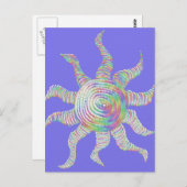 レインボーカラフルサン ポストカード (正面/裏面)