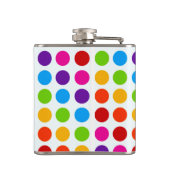 レインボーカラフルサークルのパターン フラスク (裏面)