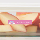 レインボーカラフルシンプル防水キッズ名 ラベル (貼付)