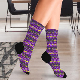 レインボーカラフルジグザグ ソックス