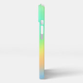 レインボーカラフルスタイル抽象芸術パターン iPhoneケース (左側面)