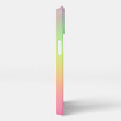 レインボーカラフルスタイル抽象芸術パターン iPhoneケース (右側面)