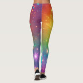 レインボーカラフルスター宇宙 レギンス (裏面)