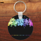 レインボーカラフルスター キーホルダー (正面)