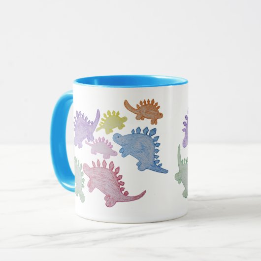 レインボーカラフルステゴサウルスマグ11オズ マグカップ (正面左)