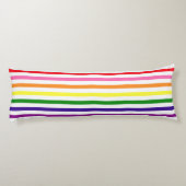レインボーカラフルストライプゲイプライド ボディピロー (裏面)
