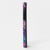 レインボーカラフルストライプ質感 Case-Mate iPhoneケース (裏面/左)