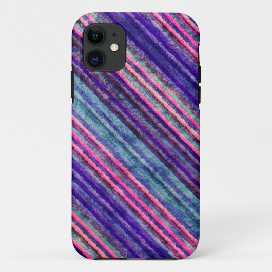 レインボーカラフルストライプ質感 Case-Mate iPhoneケース (裏面)