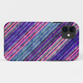 レインボーカラフルストライプ質感 Case-Mate iPhoneケース (裏面(横))