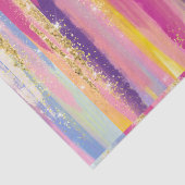 レインボーカラフルストライプ金ゴールドフェイクグリッター 薄葉紙 (詳細)