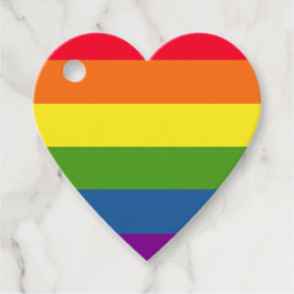 レインボーカラフルストライプ フェイバータグ