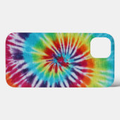 レインボーカラフルスパイラル織物パターン Case-Mate iPhoneケース (裏面 (横))