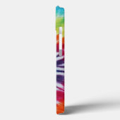 レインボーカラフルスパイラル織物パターン Case-Mate iPhoneケース (裏面 / 左)