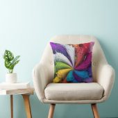 レインボーカラフルスプラッシュ クッション (椅子)