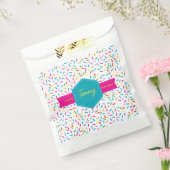 レインボーカラフルスプリンクルスバースデーパーティー フェイバーバッグ (封をした状態)