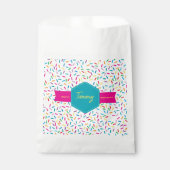 レインボーカラフルスプリンクルスバースデーパーティー フェイバーバッグ (正面)