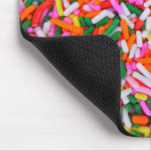 レインボーカラフルスプリンクル マウスパッド (コーナー)