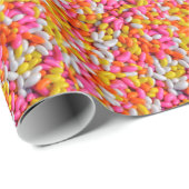 レインボーカラフルスプリンクル ラッピングペーパー (ロールコーナー)