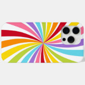 レインボーカラフルスワールモダンおもしろい明ガーリーるい Case-Mate iPhoneケース (裏面 (横))
