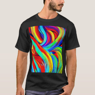 レインボーカラフルスワール1108 Tシャツ