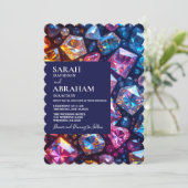 レインボーカラフルズ結婚式招待状 招待状 (スタンド正面)