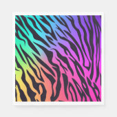 レインボーカラフルタイガー スタンダードランチョンナプキン (正面)