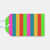 レインボーカラフルタイポグラフィメリークリスマス ギフトタグ (裏面横)