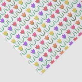 レインボーカラフルチューリップ、春の花 薄葉紙 (詳細)