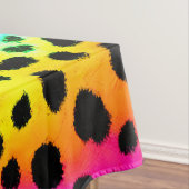 レインボーカラフルチータのシームレスパターン テーブルクロス (インサイチュ)