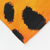 レインボーカラフルチータのシームレスパターン フリースブランケット (角)