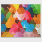 レインボーカラフルトライバル ラッピングペーパー (フラット)