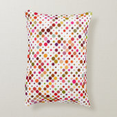 レインボーカラフルドット、レトロ70s アクセントクッション (裏面(縦))