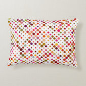 レインボーカラフルドット、レトロ70s アクセントクッション (裏面)