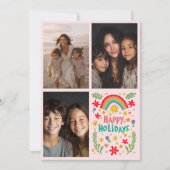 レインボーカラフルハンド引きカスタム出し3 PHOTO Letter シーズンカード (正面)