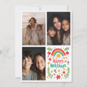 レインボーカラフルハンド引きカスタム出し3 PHOTO Letter シーズンカード (正面)