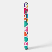 レインボーカラフルハートバレンタイン iPhoneケース (左側面)