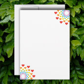 レインボーカラフルハート 招待状