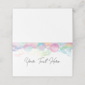 レインボーカラフルバブル プレイスカード (外部開封)