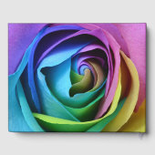 レインボーカラフルバラフラワー結婚ズLGBTの結婚 ゲストブック (裏面)