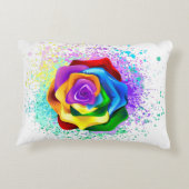 レインボーカラフルバラ アクセントクッション (裏面)