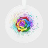レインボーカラフルバラ オーナメント (裏面)