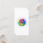 レインボーカラフルバラ カード (正面/裏面インサイチュ)