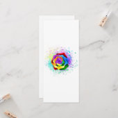 レインボーカラフルバラ カード (正面/裏面インサイチュ)