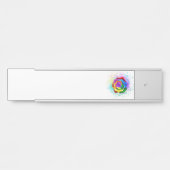 レインボーカラフルバラ サインプレート (正面)