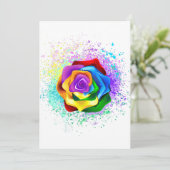 レインボーカラフルバラ サンキューカード (スタンド正面)