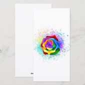 レインボーカラフルバラ シーズンカード (正面/裏面)