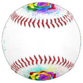 レインボーカラフルバラ ソフトボール (裏面)