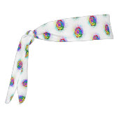 レインボーカラフルバラ タイヘッドバンド (回転270)