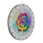 レインボーカラフルバラ ダーツボード (正面左)