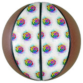 レインボーカラフルバラ バスケットボール (縦)